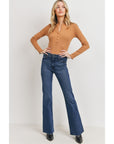 The Athena High Rise Flares by Just Black Denim