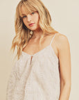 The Ayla Striped Eyelet Cami