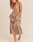 The Sable Ruffle Hem Maxi Dress