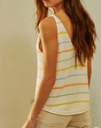 The Kay Striped Knit Tank Top
