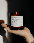 The Pumpkin Spice Candle in Amber Jar
