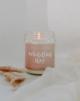 The Wedding Day Soy Candle in Clear Jar by Sweet Water Decor