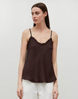 The Noreen Ruffle Satin Cami