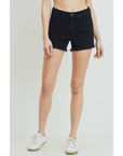 The Weekend Black Jean Shorts by Just Black Denim
