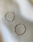 The Matriarch Mini Hammered Hoops by Points Jewelry