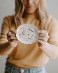 The White Gold Speckled Jewelry Dish by Sweet Water Decor