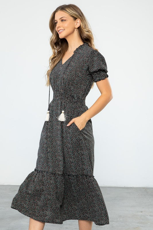 The Carina Dotted Maxi Dress – Thread + Seed