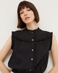 The Yumi Ruffled Yoke Blouse