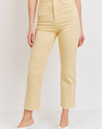 The Alex Ribcage Straight Jeans by Just Black Denim