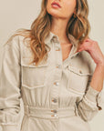 The Echo's Sister Distressed Denim Mini Dress