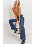 The Athena High Rise Flares by Just Black Denim