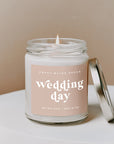 The Wedding Day Soy Candle in Clear Jar by Sweet Water Decor