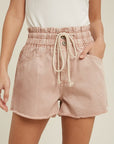 The Neda Denim Drawstring Shorts