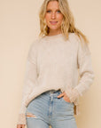 The Gina Chunky Ribbed Round Neck Sweater