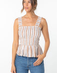 The Vanessa Smocked Peplum Top