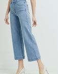 The Brandy Cropped Wide Leg Jeans by Just Black Denim