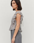 The Harmony Floral Ruffle Blouse