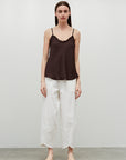The Noreen Ruffle Satin Cami
