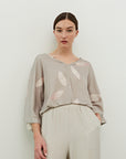 The Ichika Petal Wide Sleeve Blouse