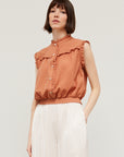 The Yumi Ruffled Yoke Blouse