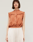 The Yumi Ruffled Yoke Blouse