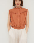The Yumi Ruffled Yoke Blouse