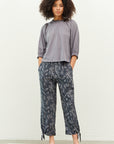 The Noelle Leaf Print Pant