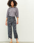 The Noelle Leaf Print Pant