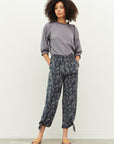 The Noelle Leaf Print Pant