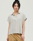 The Mischa Linen Striped Shirt