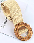 The Woven Round Buckle Belt