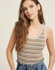 The Hazel Striped Tank