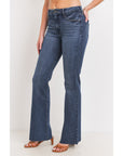 The Athena High Rise Flares by Just Black Denim
