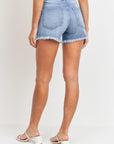 The Marla Frayed Hem Shorts by Just Black Denim