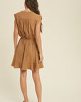 The Cara Ruffle Hem Mini Dress