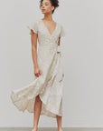 The Viviana Ruffle Hem Wrap Dress