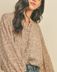 The Diana Floral Button Down Top