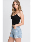 The Tina Light Wash High Rise Jean Shorts