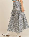 The Walk With Me Tiered Midi Skirt