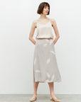 The Ichika Petal Satin Slip Skirt
