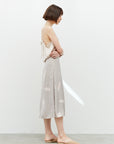 The Ichika Petal Satin Slip Skirt