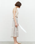 The Ichika Petal Satin Slip Skirt