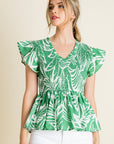 The Ilana Smocked Print Top