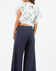 The Dakota Floral Ruffle Sleeve Top
