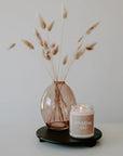 The Wedding Day Soy Candle in Clear Jar by Sweet Water Decor