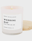 The Wedding Day Soy Candle/ Wood Lid by Sweet Water Decor