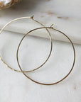 The Organic Hoop Earrings by Token Jewelry