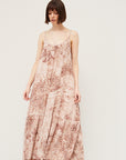 The Aubrey Watercolor Leopard Maxi Dress