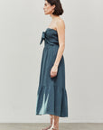 The Ximena Tie Front Midi Dress