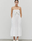 The Ximena Tie Front Midi Dress